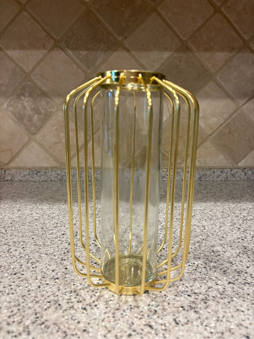 Flower Plant Glass Vase Lantern Vases Ornaments Flower Arrangement Smeared